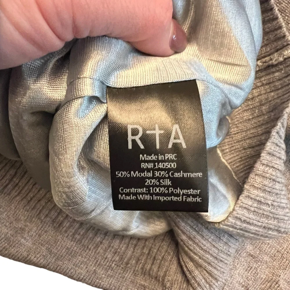 RtA - NWT Teagan Slashed Sequined Cut Out Pullover Sweater Sz L